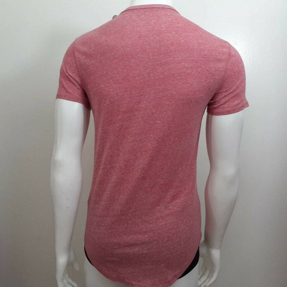 Hollister Henley Men's T-Shirt Small Scoop Long Style Button Cotton - Picture 3 of 5